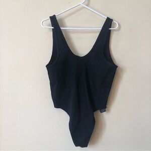 H&M Black Ribbed Bodysuit Size XL